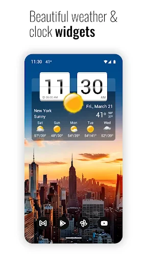 Sense Flip Clock & Weather screenshot
