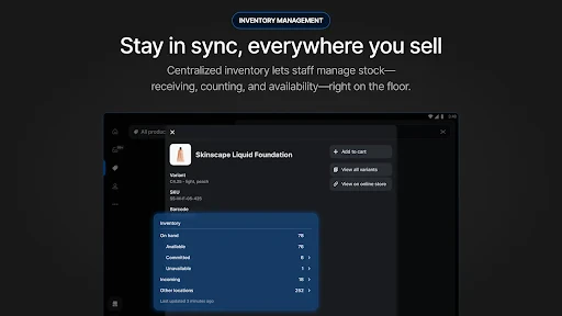 Shopify Point of Sale (POS) screenshot