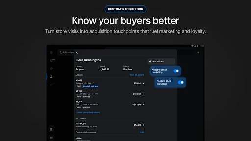 Shopify Point of Sale (POS) screenshot