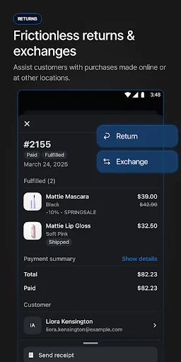 Shopify Point of Sale (POS) screenshot