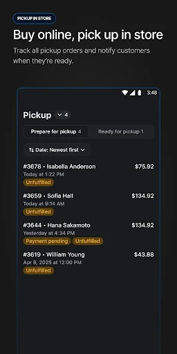 Shopify Point of Sale (POS) screenshot