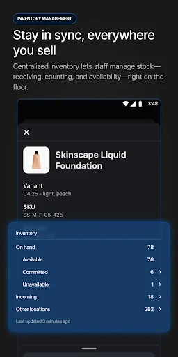 Shopify Point of Sale (POS) screenshot