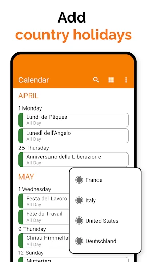 Simple Calendar screenshot