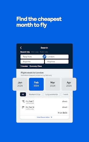 Skyscanner Flights Hotels Cars screenshot