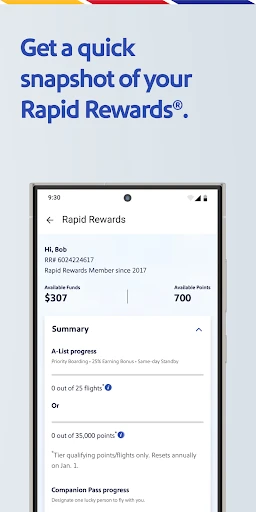 Southwest Airlines: Travel App screenshot
