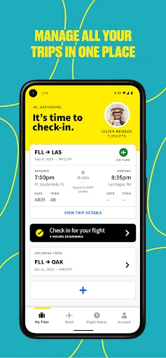 Spirit Airlines screenshot