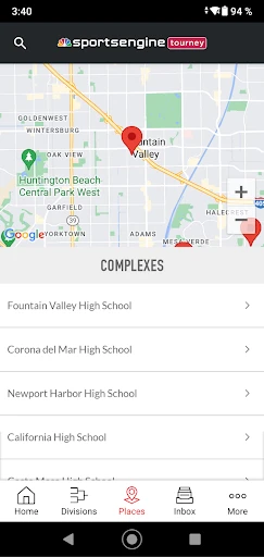 SportsEngine Tourney screenshot