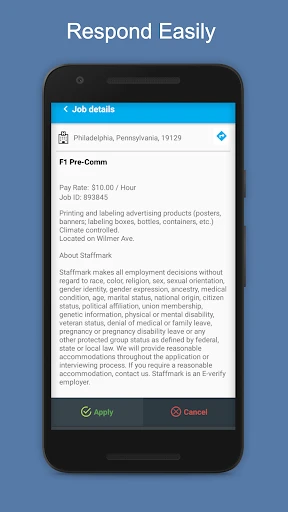 Staffmark WorkNOW screenshot
