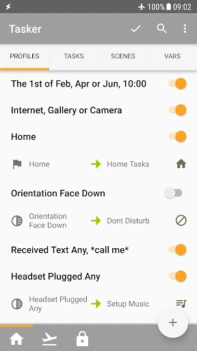 Tasker screenshot