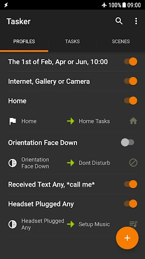 Tasker screenshot