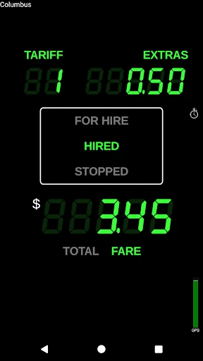Taximeter screenshot