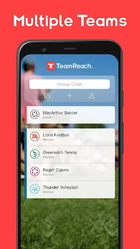 TeamReach - Your Team App screenshot