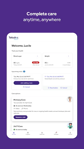 Teladoc Health screenshot
