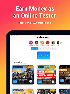 testerup - earn money screenshot