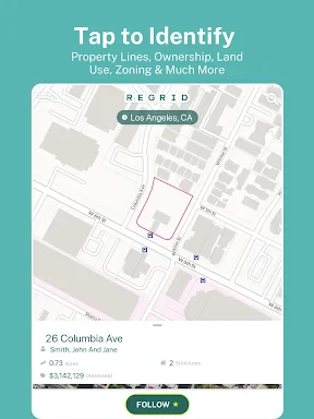 The Regrid Property App screenshot
