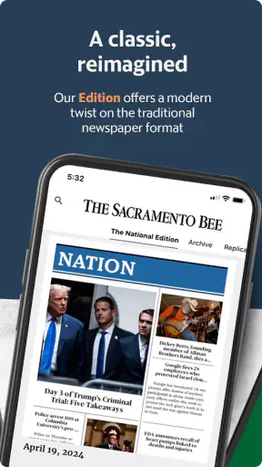 The Sacramento Bee newspaper screenshot