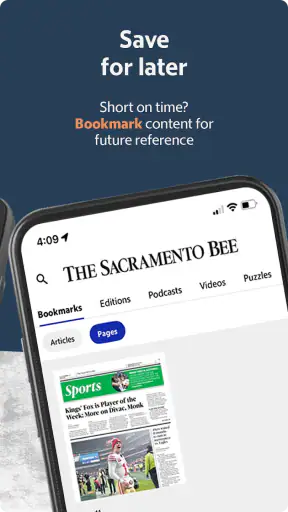 The Sacramento Bee newspaper screenshot