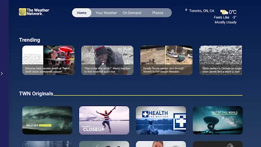 The Weather Network screenshot