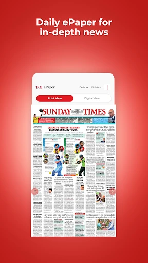 TOI English News, Daily ePaper screenshot