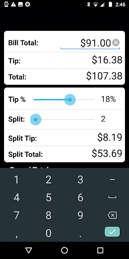 Tip Calculator screenshot