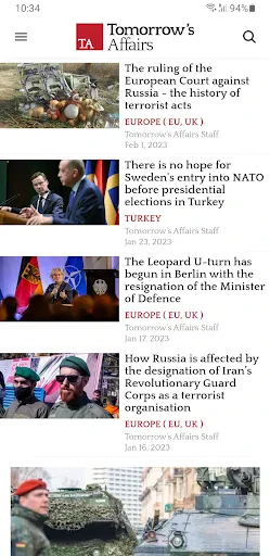 Tomorrow's Affairs screenshot