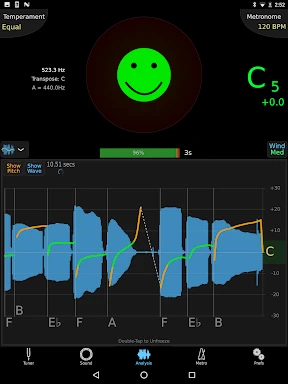 TonalEnergy Tuner & Metronome screenshot