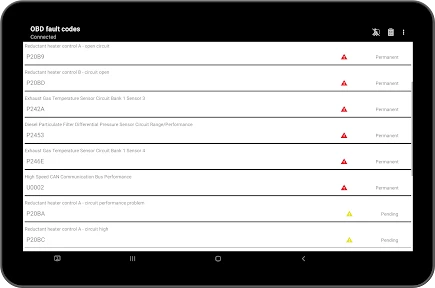 Tor OBD2 Diagnostics screenshot