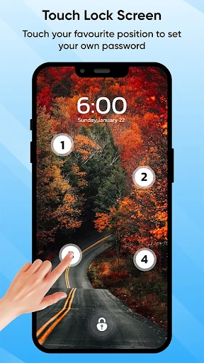 Touch Lock Screen Touch Photo screenshot