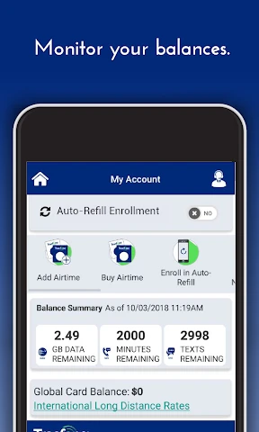 TracFone My Account screenshot