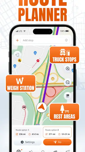 Trucker Guide: Truck GPS Maps screenshot
