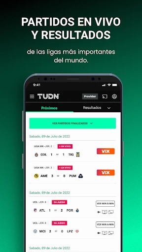TUDN: TU Deportes Network screenshot