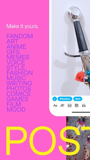 Tumblr—Fandom, Art, Chaos screenshot