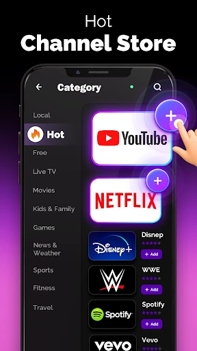 TV remote control for Roku screenshot