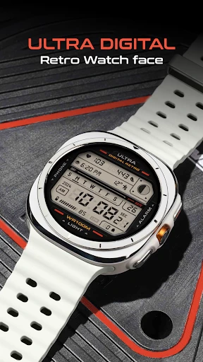 ULTRA Digital Retro watch face screenshot