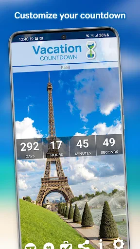 Vacation Countdown App screenshot