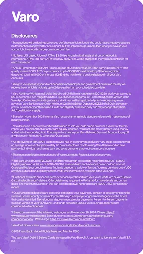 Varo Bank: Online Banking screenshot