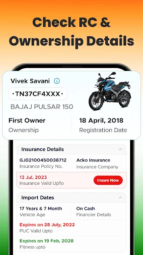 Vehicleinfo - RTO Information screenshot
