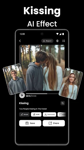 Video AI - AI Hug & Kiss Maker screenshot