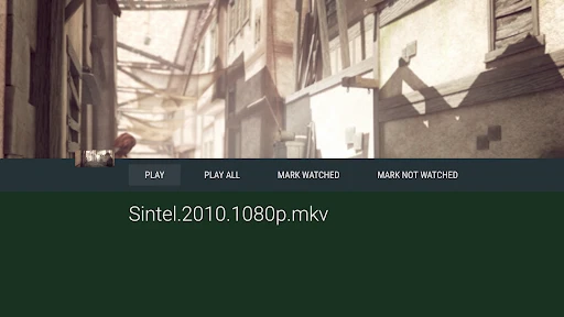 Vimu Media Player for TV screenshot