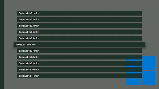 Vimu Media Player for TV screenshot