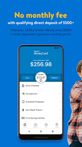 Walmart MoneyCard screenshot