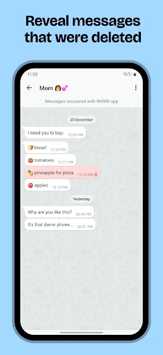 WAMR: Reveal deleted messages! screenshot