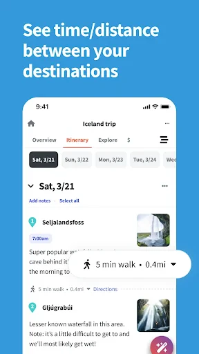 Wanderlog - Trip Planner App screenshot
