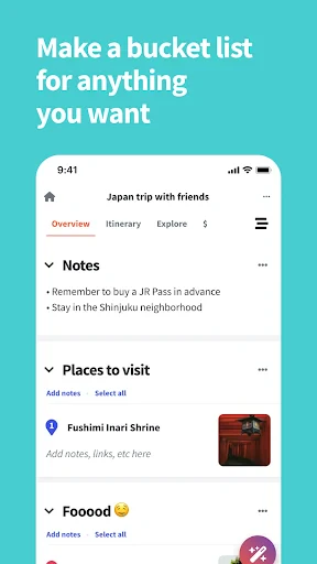 Wanderlog - Trip Planner App screenshot