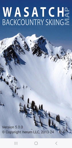 Wasatch Backcountry Skiing Map screenshot