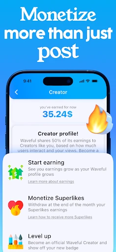 Waveful - Become a Creator screenshot