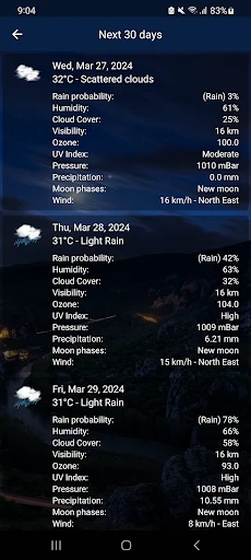 Weather Real-time Forecast screenshot
