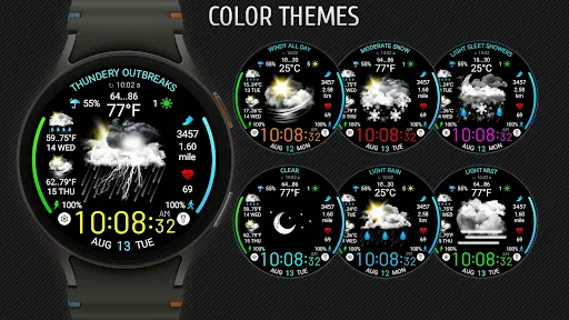 Weather watch face W5.5 screenshot