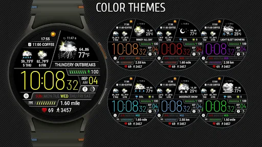 Weather watch face W6.5 screenshot