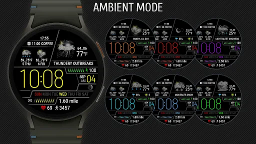 Weather watch face W6.5 screenshot
